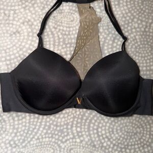 Victoria's Secret Black Bra with Sheer Detail